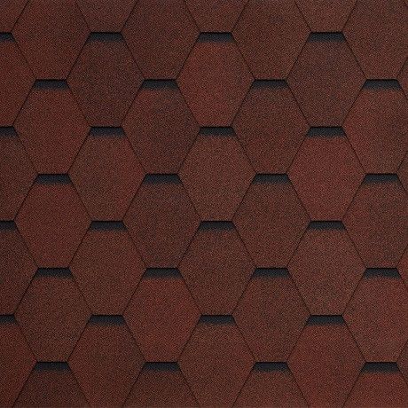 Гибкая черепица Tegola GARDA rosso 409 купить в Воронеже