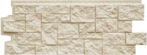 Фасадная панель Grand Line, Дикий камень Classic, Молочный