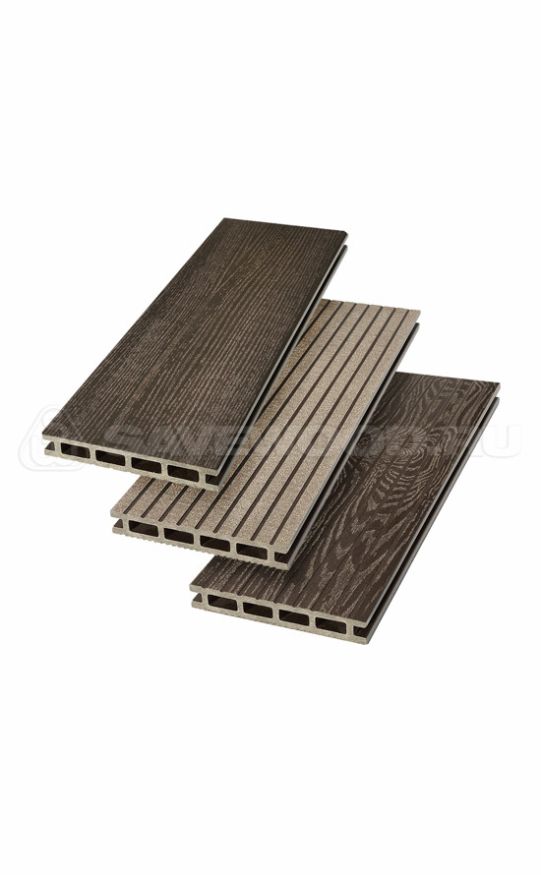 Террасная доска ДПК SaveWood, SW Carpinus (R), Темно-коричневый купить в Воронеже