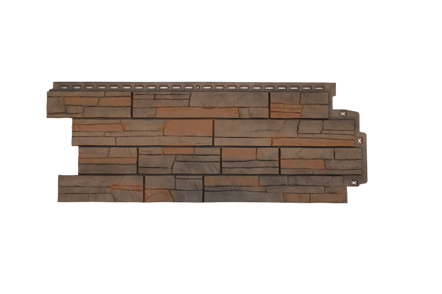 Фасадная панель Grand Line, Сланец Design Plus, Сандал купить в Воронеже