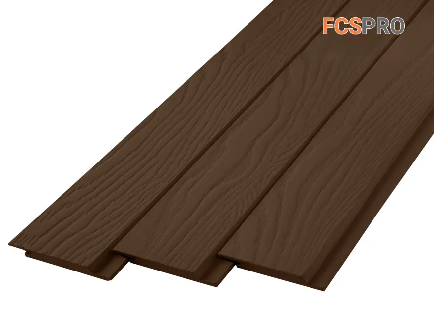 Фиброцементный сайдинг FCSPRO Click Shtil F21 (Коричневая глина) купить в Воронеже