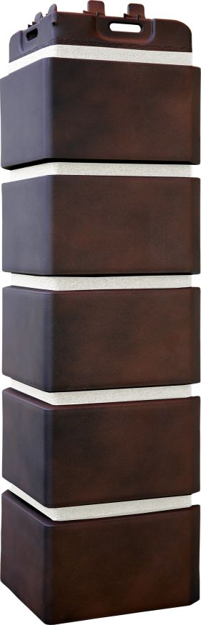 Угол наружный Grand Line, Клинкерный кирпич Design Plus, Кофе с белым швом купить в Воронеже