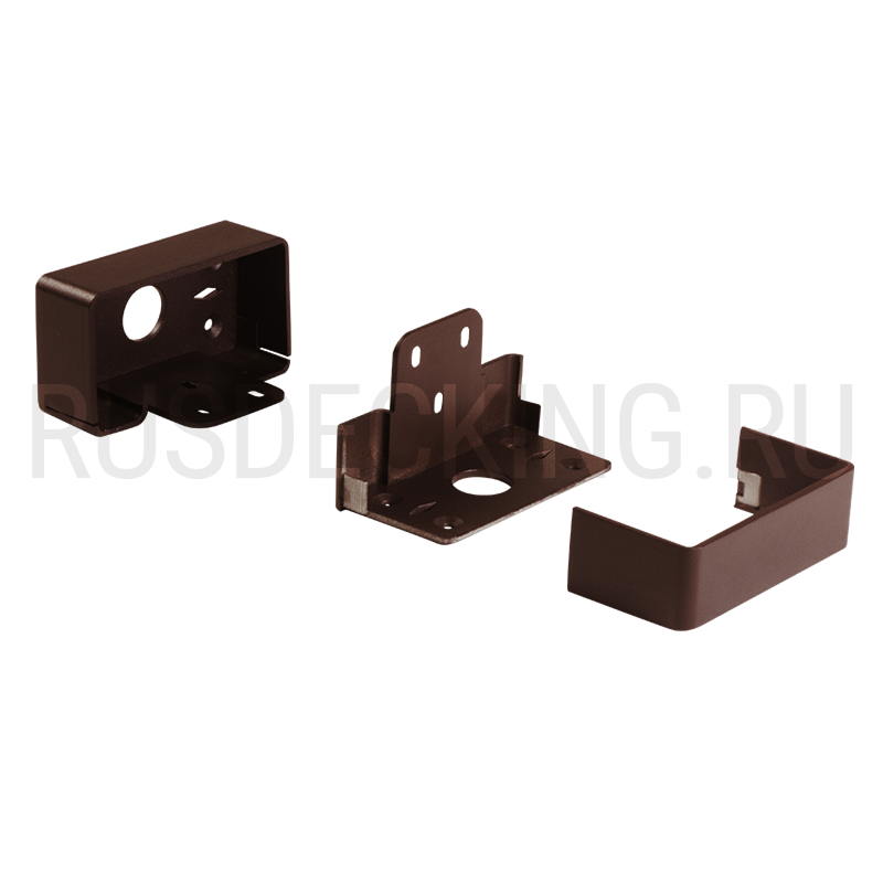 Комплект крепления перил прямое RusDecking Unodeck Венге купить в Воронеже