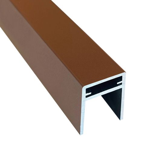 Алюминиевый П-профиль EasyDecking Коричневый купить в Воронеже