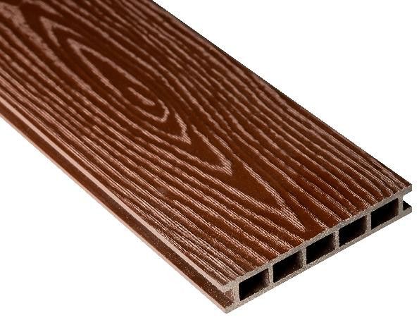 Террасная доска Faynag Premium PINO 3D в цвете Шоколад из ДПК купить в Воронеже