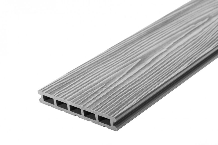Террасная доска ДПК RusDecking Unodeck Mogano - Серый купить в Воронеже