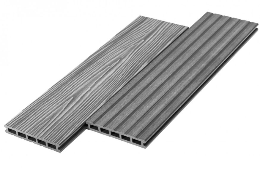 Террасная доска ДПК RusDecking Unodeck Mogano - Серый купить в Воронеже