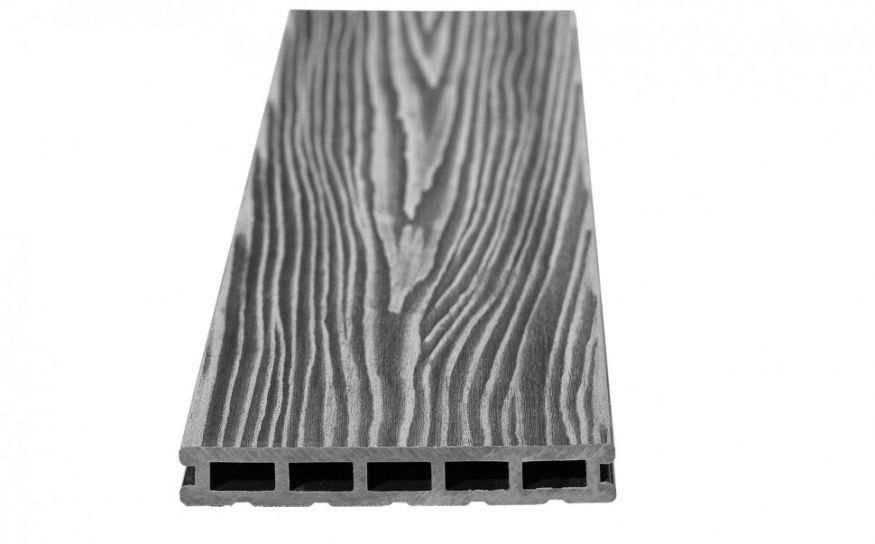 Террасная доска ДПК RusDecking Unodeck Mogano - Серый купить в Воронеже