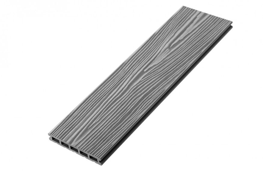 Террасная доска ДПК RusDecking Unodeck Mogano - Серый купить в Воронеже