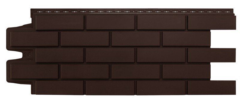 Фасадные панели Grand Line, Клинкерный кирпич Classic, Шоколадный купить в Воронеже
