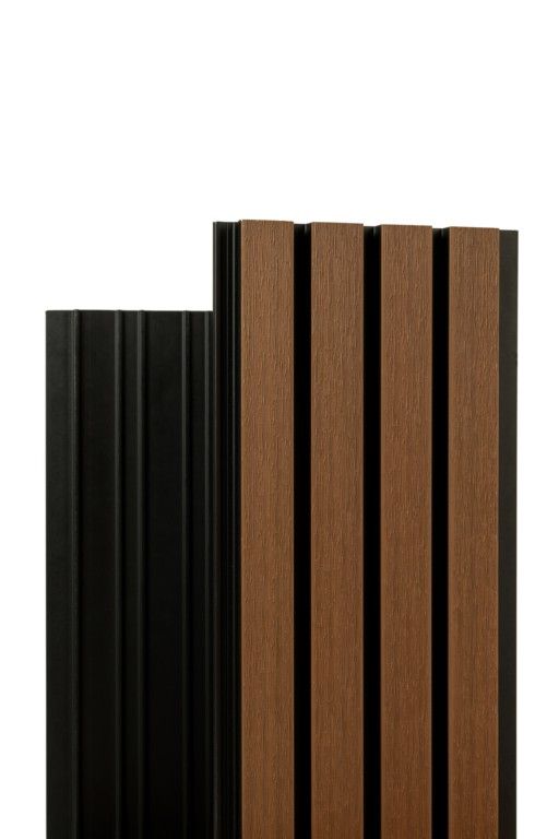 Реечная фасадная панель Ecodecking Скай Коэкструзия Тик купить в Воронеже