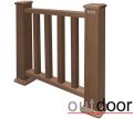 Ограждение из ДПК Outdoor Classic 3D STORM в коричневом миксе. купить в Воронеже