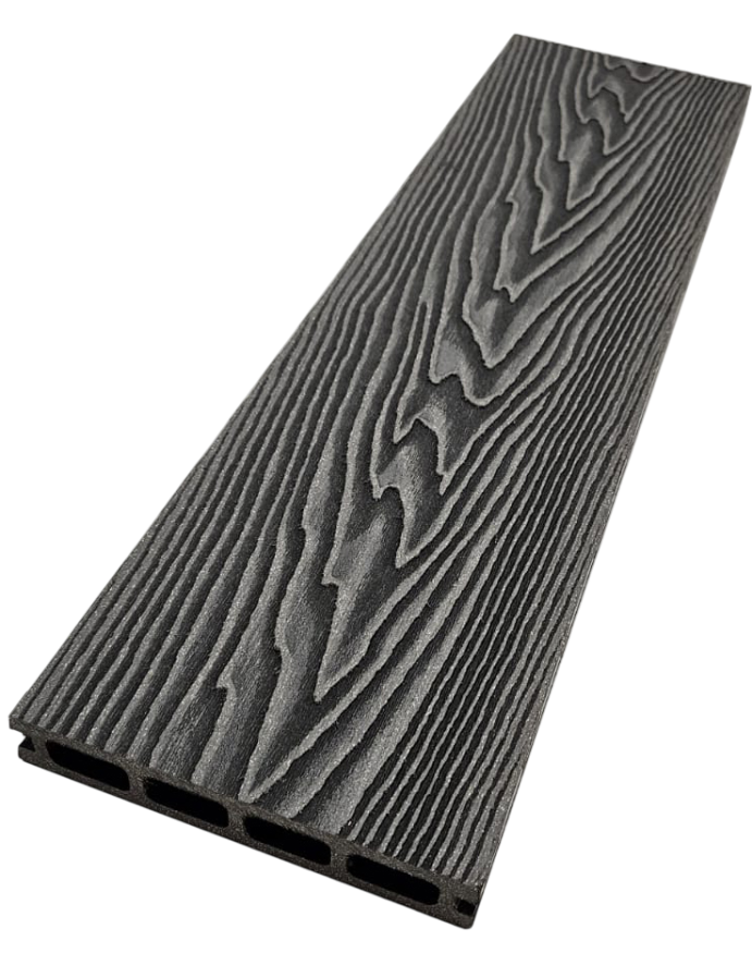 Террасная доска ДПК NanoWood 3D Double Антрацит купить в Воронеже