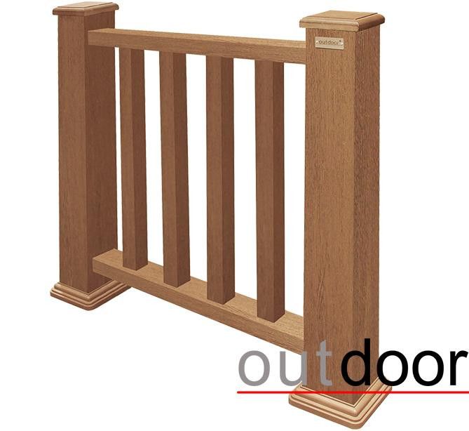 Ограждение из ДПК Outdoor Классик 3D STORM дубовый. купить в Воронеже