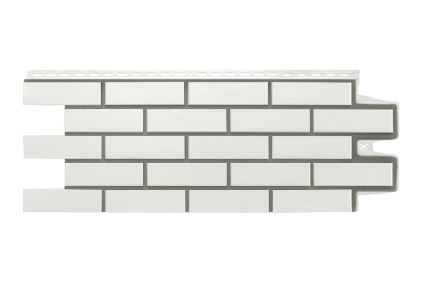 Фасадные панели Grand Line, Клинкерный кирпич Design, Молочный, шов RAL 7006 купить в Воронеже