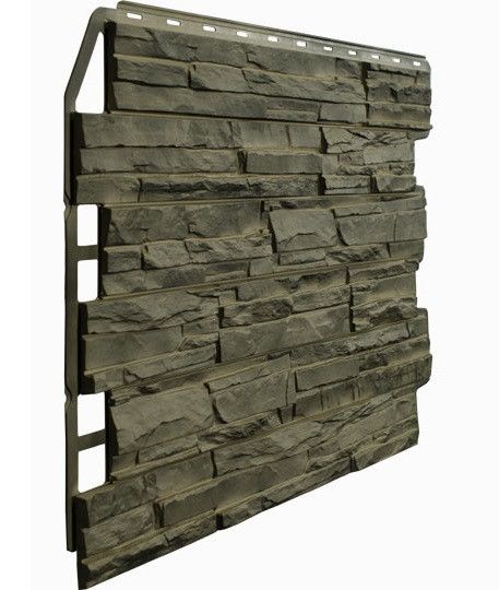Фасадная панель Fineber, Скол 3D, Цвет Дымчатый купить в Воронеже
