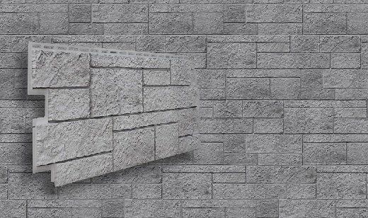 Фасадная панель VOX Sandstone (Сандстоун) светло-серого цвета купить в Воронеже