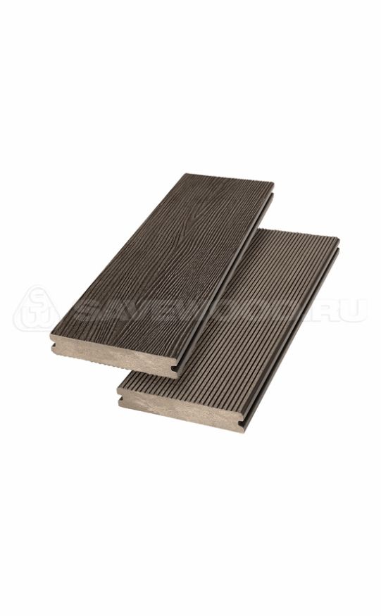Террасная доска ДПК SaveWood, SW Abies (R), Темно-коричневый купить в Воронеже