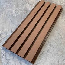Фасадная реечная панель EasyDecking, Wood-X, Коричневый