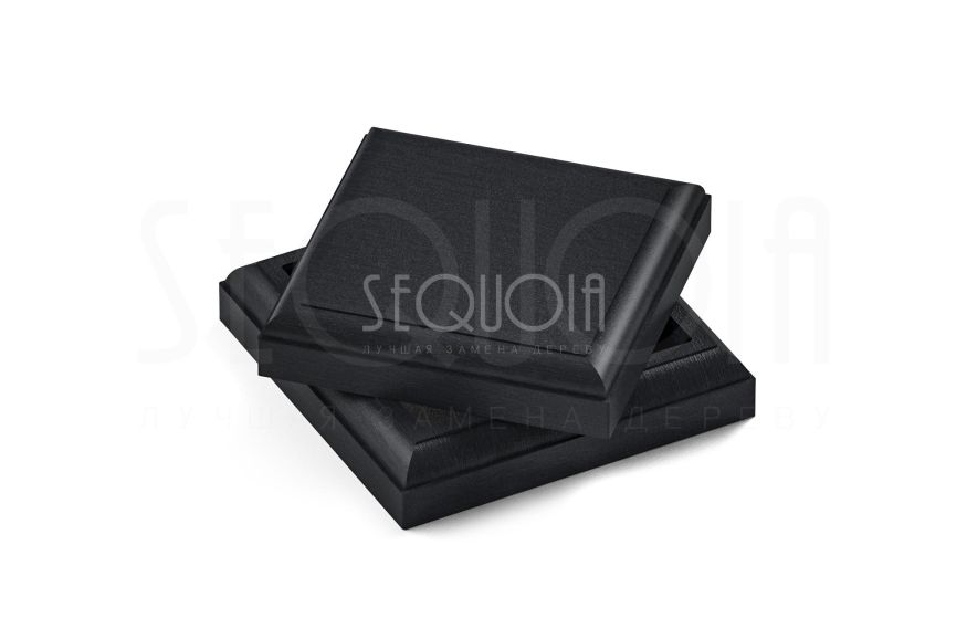 Комплект крышка и юбка для столба SEQUOIA BLACK купить в Воронеже