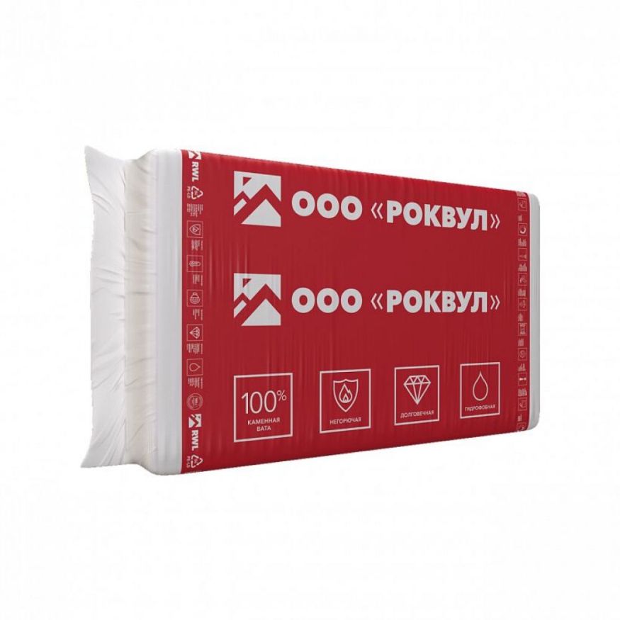 Утеплитель Роквул Каркас Баттс 50мм, 12 плит, 7.2м2, 600х1000мм, 0.36м3 Rockwool купить в Воронеже