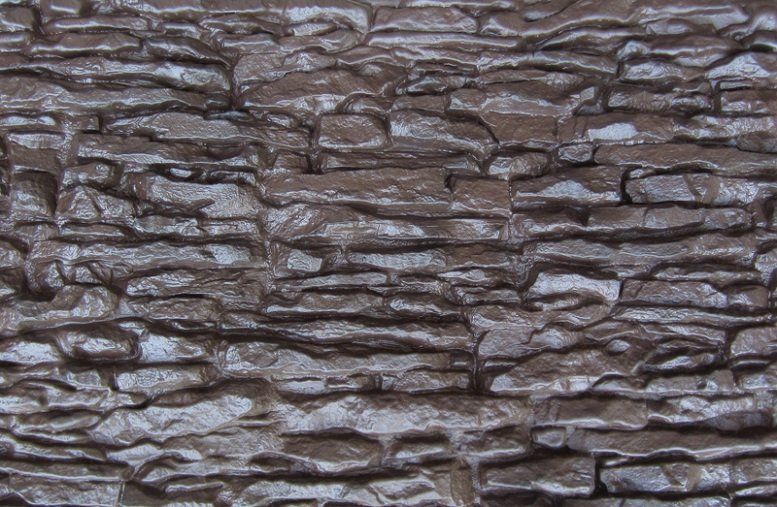 Фасадная панель Аэлит Пласт крупного формата, коричневая. купить в Воронеже