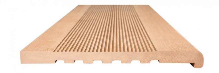 Ступени из ДПК NanoWood - Карамельные полнотелые купить в Воронеже
