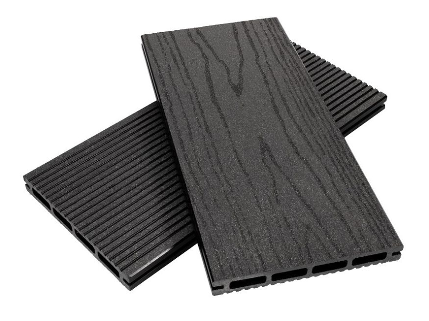 Террасная доска из ДПК NanoWood ECO New в цвете Антрацит купить в Воронеже