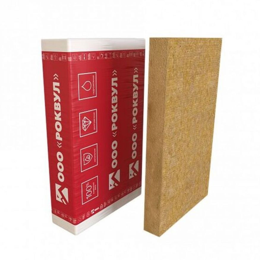 Утеплитель Rockwool Фасад Баттс ОПТИМА 100мм, 2 плиты, 1.44м2, 600х1200мм, 0.144м3 Rockwool купить в Воронеже