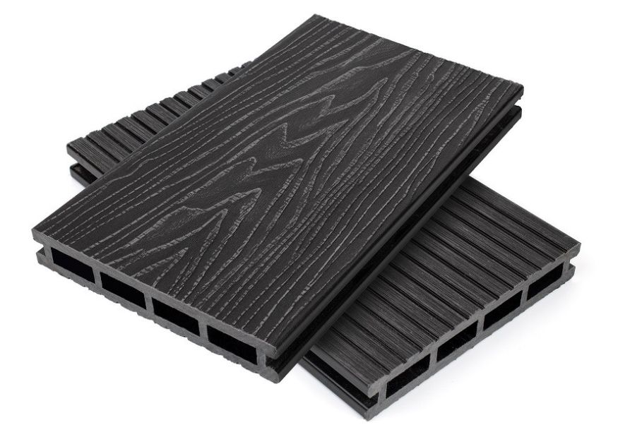 Террасная доска пустотелая ДПК NanoWood Nature 3D Графит купить в Воронеже