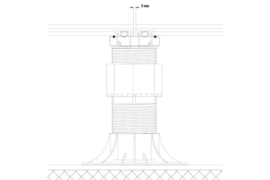 Лага Алюминий Holzhof HILST JOIST стыковочная SLIM MAX купить в Воронеже