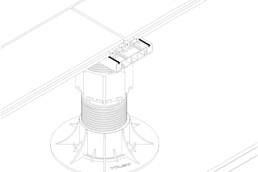 Лага Алюминий Holzhof HILST JOIST стыковочная SLIM MAX купить в Воронеже