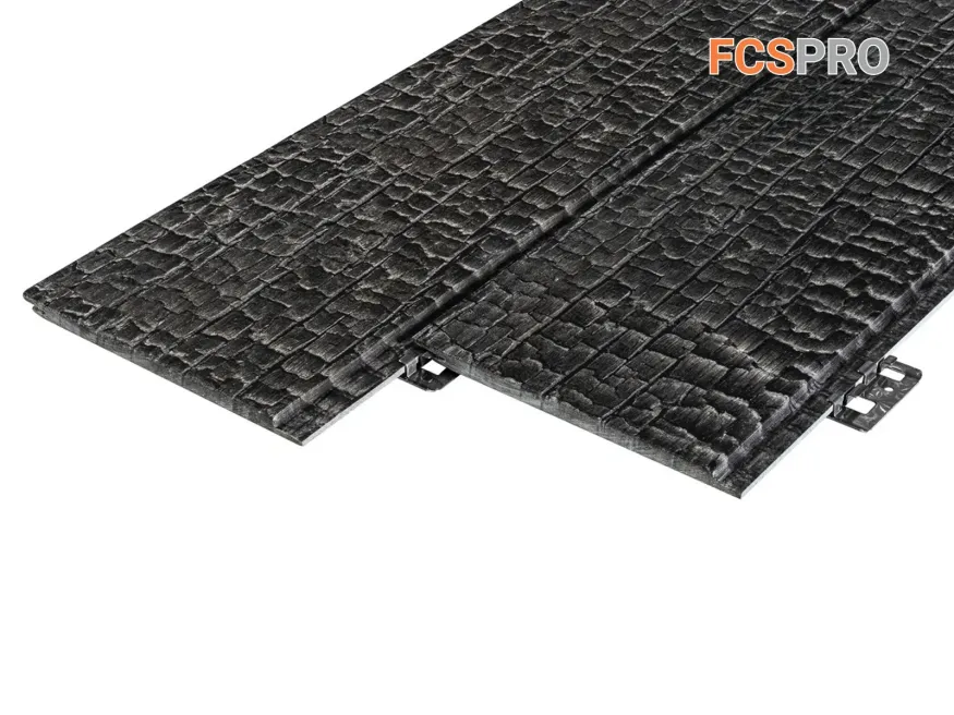 Фиброцементная панель FCSPRO Decor Wood Click Угольное купить в Воронеже