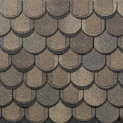 Трехслойная ламинированная черепица Shinglas, Атлантика, цвет Мадейра купить в Воронеже
