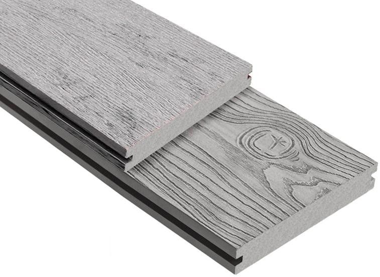Террасная доска ДПК Outdoor 3D полнотелая STORM/OCEAN GREY, серый микс. купить в Воронеже
