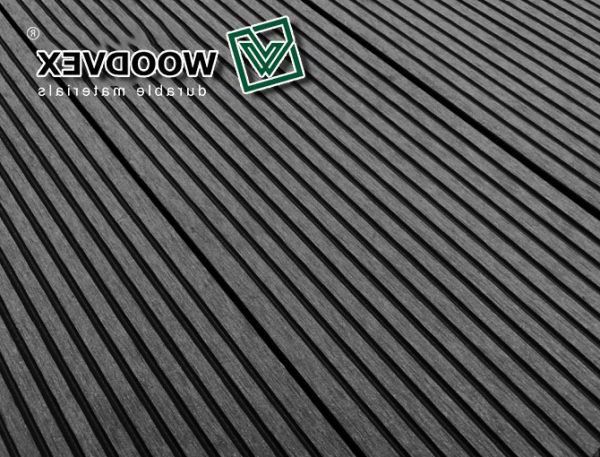 Террасная доска WOODVEX Select из ДПК в цвете Графит купить в Воронеже